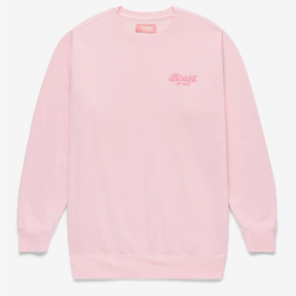 The Toast Logo Crewneck Soft Pink
